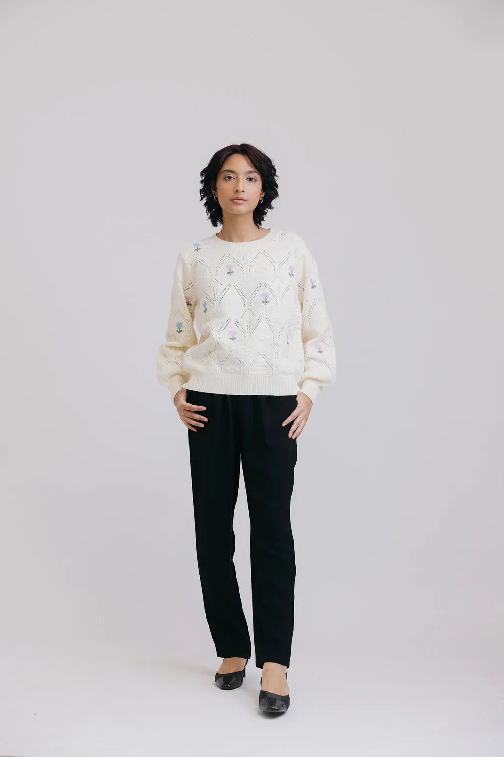 Picture of <!--baa-->Full Sleeves Round Neck Pullover Sweater - Available at Raja Sahib