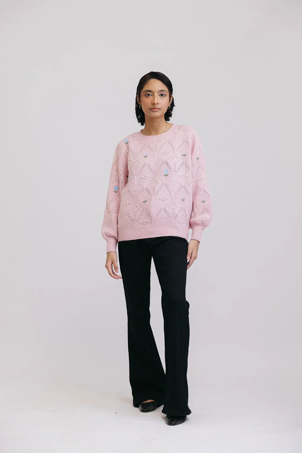 Picture of <!--azs-->Full Sleeves V-Neck Pullover Sweater - Available at Raja Sahib