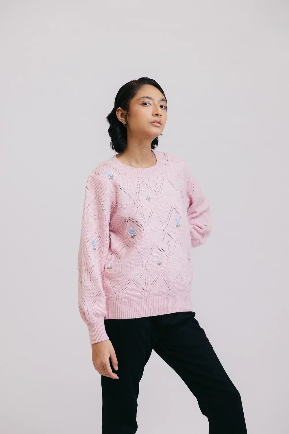Picture of <!--azs-->Full Sleeves V-Neck Pullover Sweater - Available at Raja Sahib