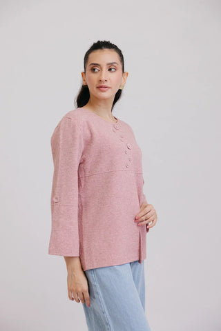 Picture of Full Sleeves Round Neck Cardigan Sweater - Available at Raja Sahib