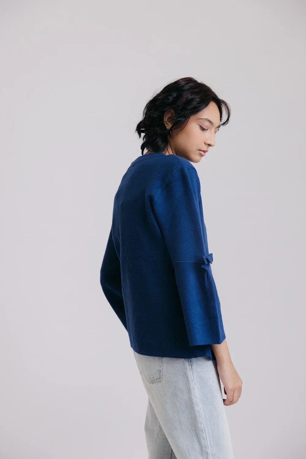 Picture of <!--bae-->Full Sleeves Round Neck Cardigan Sweater - Available at Raja Sahib