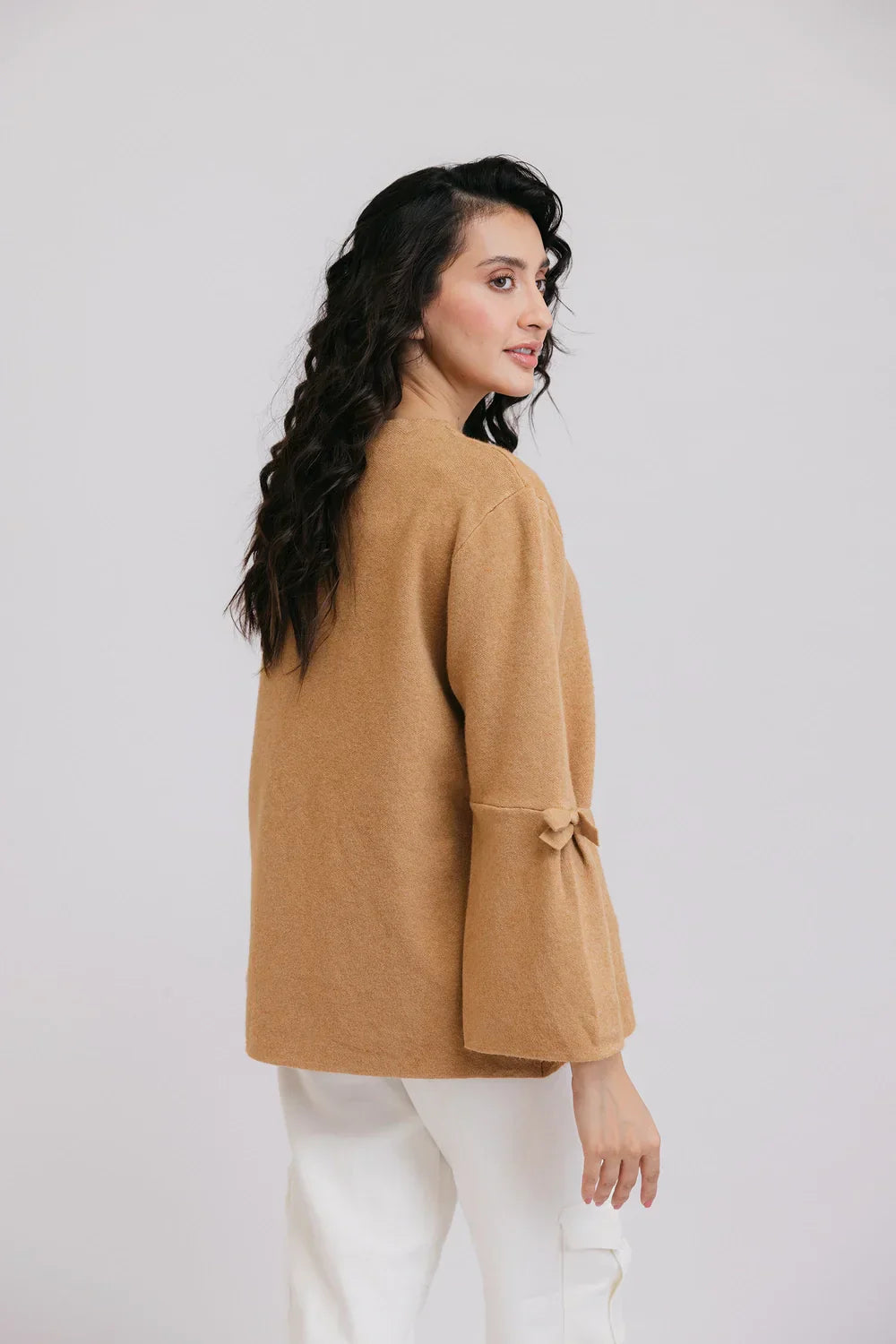 Picture of <!--azr-->Full Sleeves Round Neck Cardigan Sweater - Available at Raja Sahib