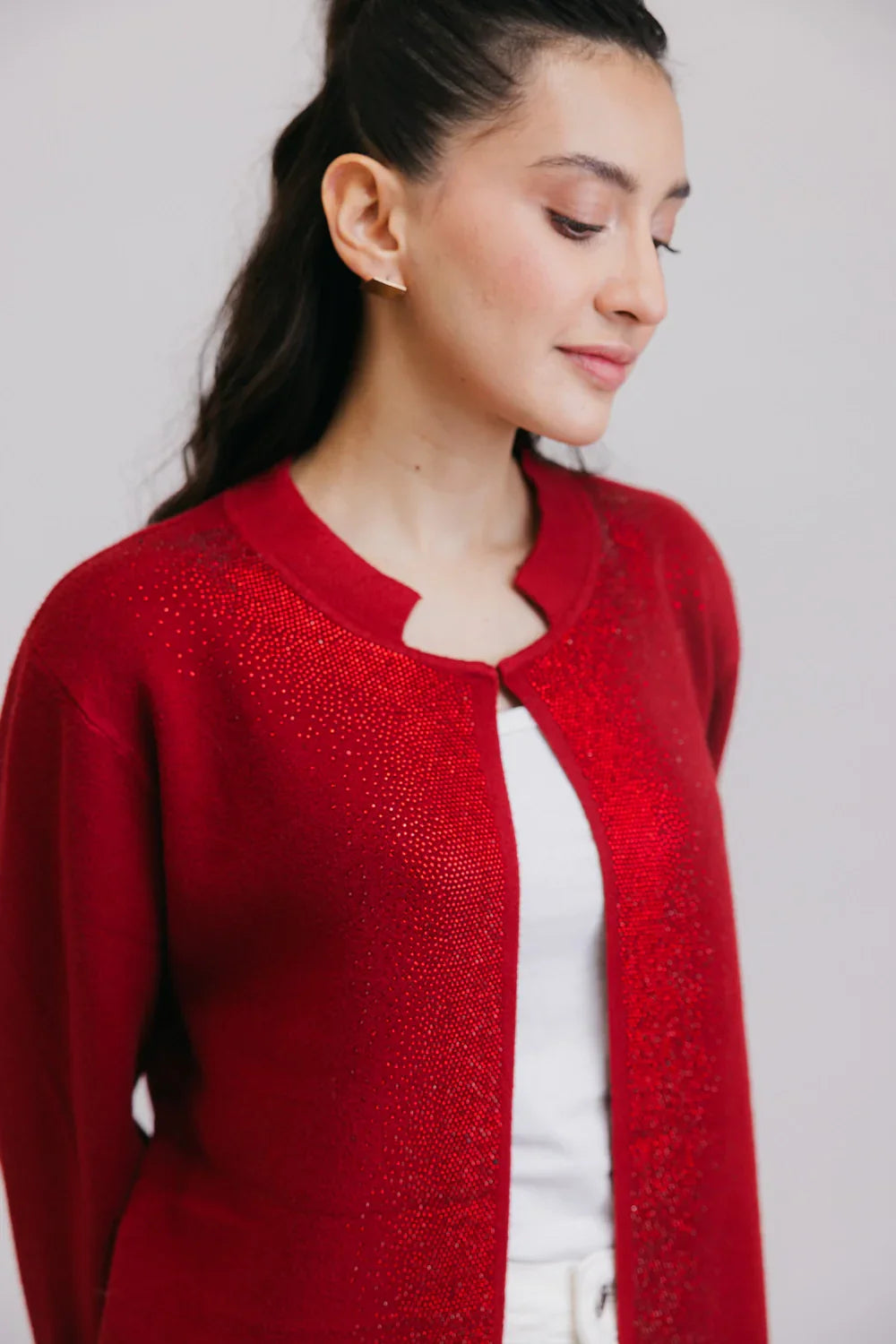 Shop Full Sleeves Round Neck Cardigan Sweater Online Now