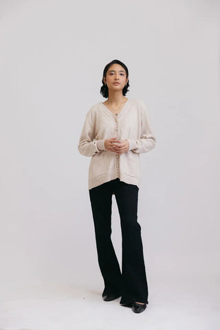 Picture of Full Sleeves V-Neck Cardigan Sweater - Available at Raja Sahib