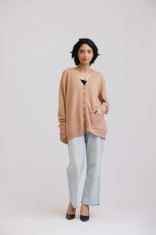 Picture of Full Sleeves V-Neck Cardigan Sweater - Available at Raja Sahib