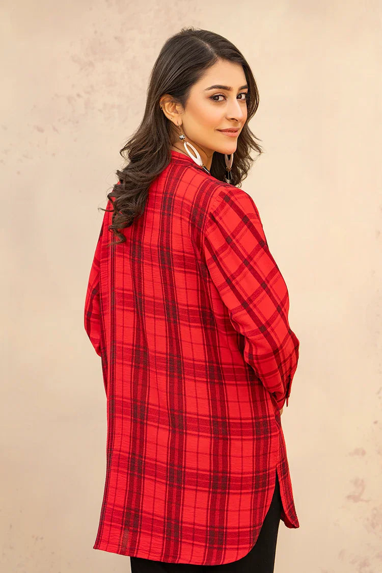 Picture of 1-PC Stitched Ladies Button-Down Shirt - Available at Raja Sahib