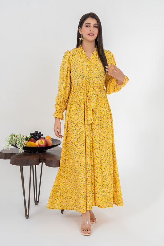 Ellena - Printed Lawn Maxi Dress