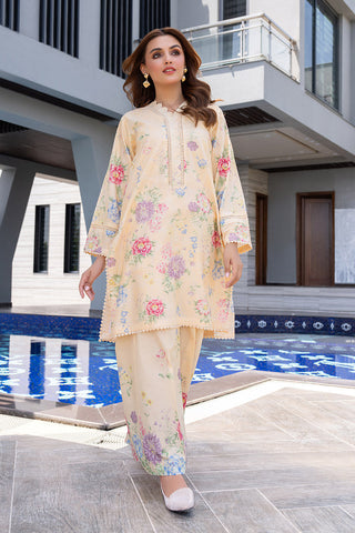 Ellena - 2-PC Stitched Printed Suit