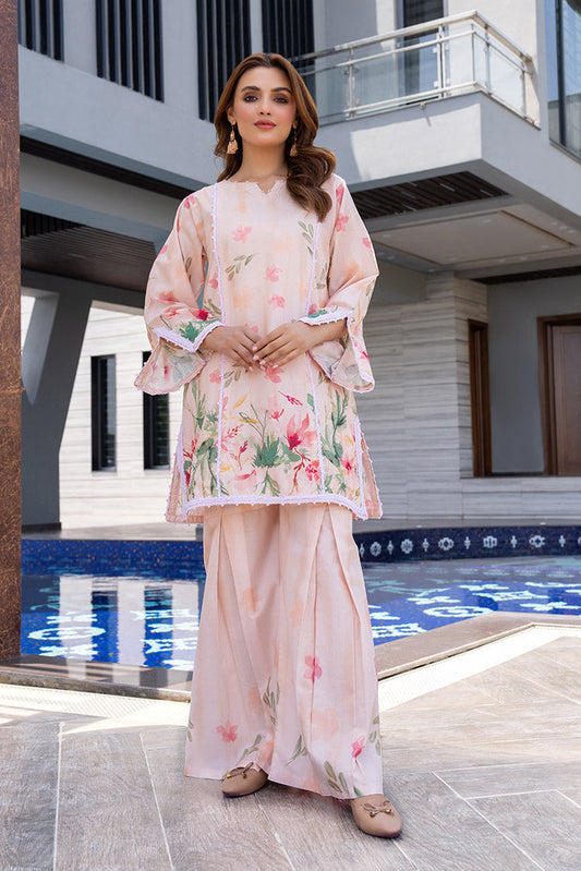 Ellena - 2PC Stitched Printed Suit