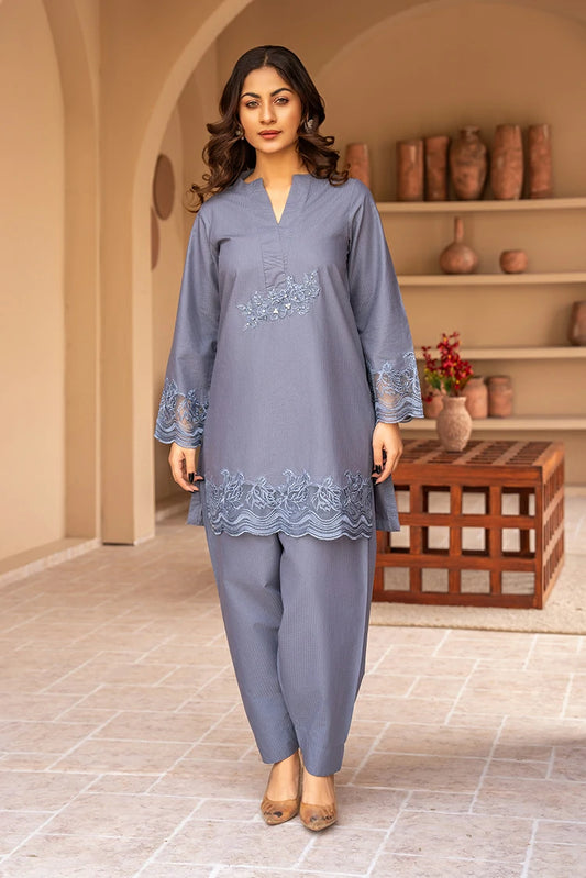 Picture of 2-PC Stitched Printed Suit - Available at Raja Sahib