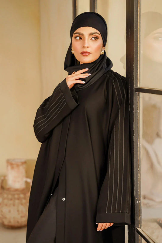 Divinely Crafted - Marjan Abaya Set - Buttoned Up