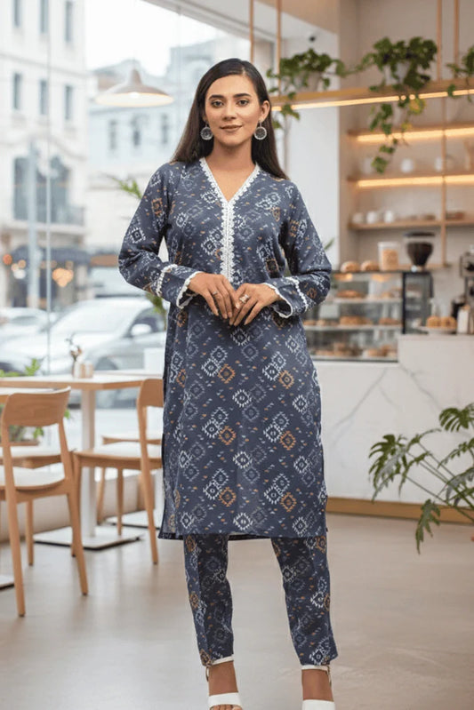 Silcot - Blue Mirage Swiss Lawn Set