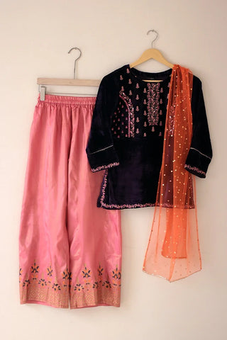 Kashish - Kids Velvet Wear - 3 Piece - 5760G