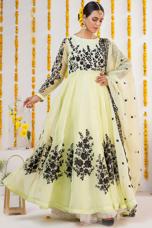 Picture of Kashish - Formals Luxury Pret - Leaf Green - 5954 - Available at Raja Sahib