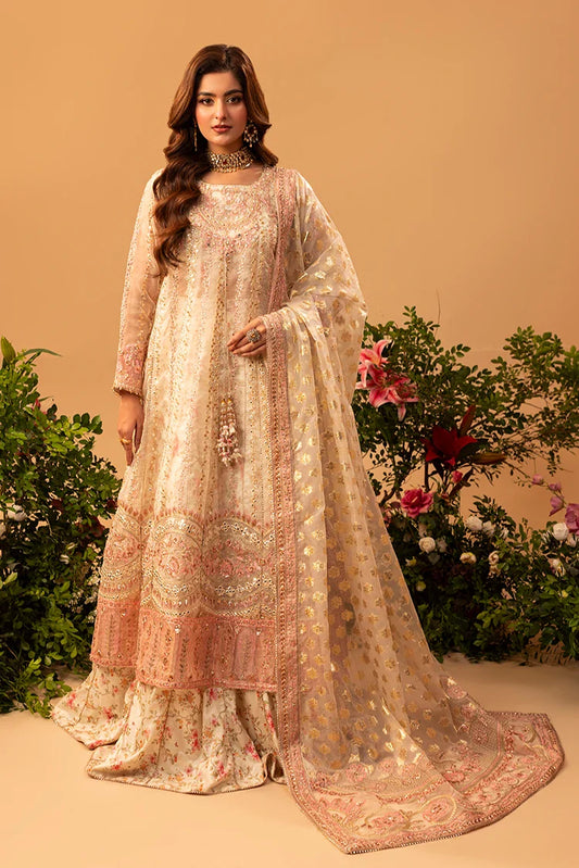 3-PC Stitched Embroidered Suit