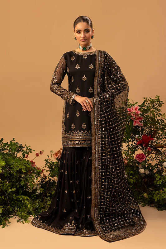 3-PC Stitched Embroidered Suit