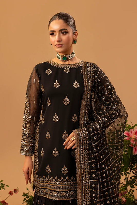3-PC Stitched Embroidered Suit