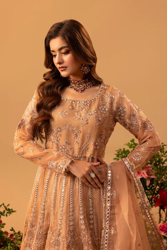3-PC Stitched Embroidered Suit