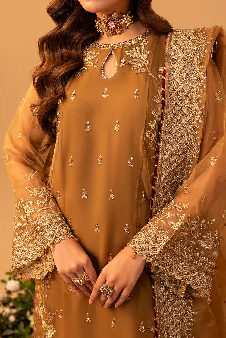 3-PC Stitched Embroidered Suit
