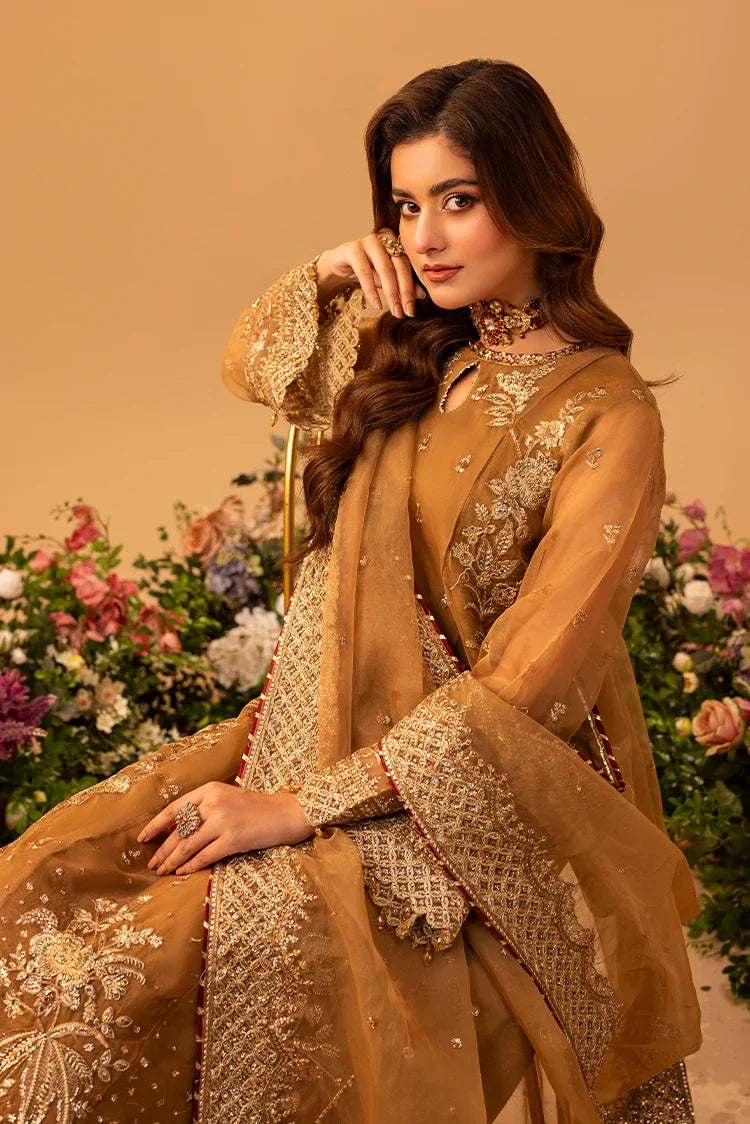 3-PC Stitched Embroidered Suit