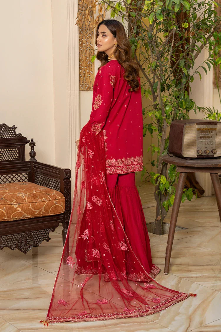 Picture of 3-PC Stitched Embroidered Suit - Available at Raja Sahib