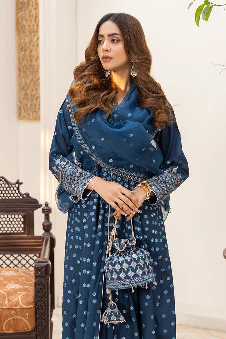 Picture of 3-PC Stitched Embroidered Suit - Available at Raja Sahib