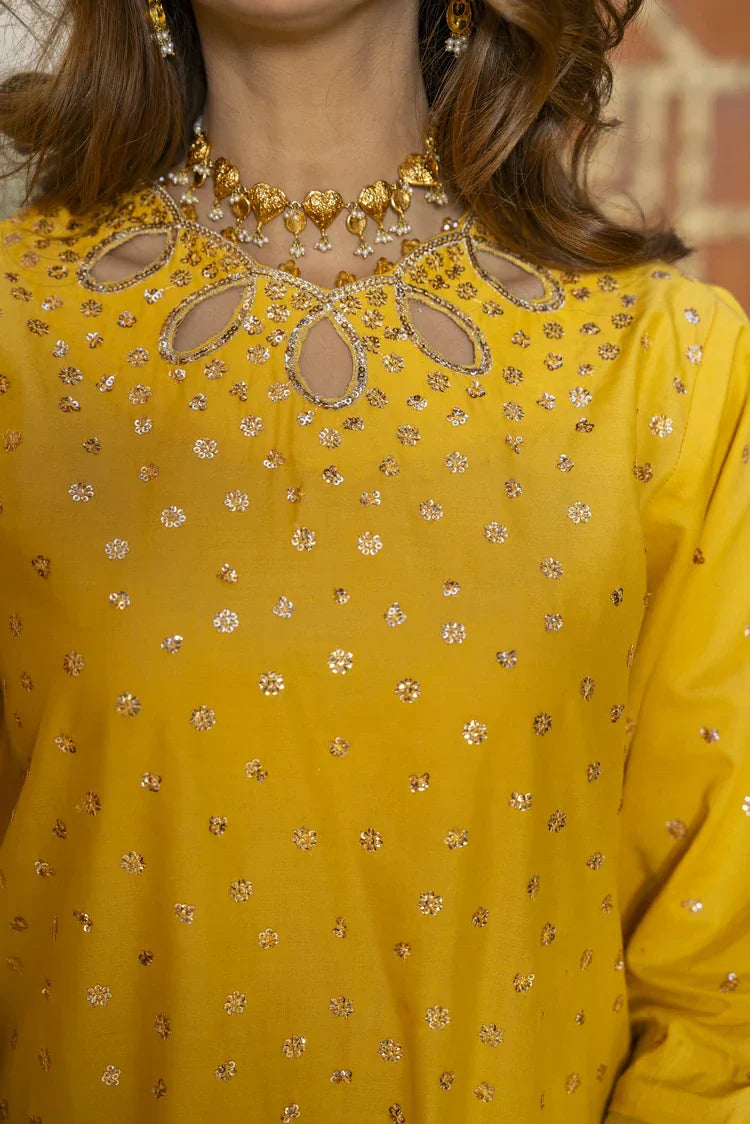 Picture of 3-PC Stitched Embroidered Suit - Available at Raja Sahib