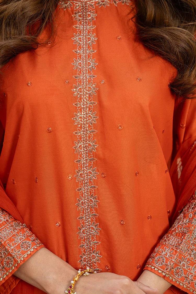 Picture of 3-PC Stitched Embroidered Suit - Available at Raja Sahib