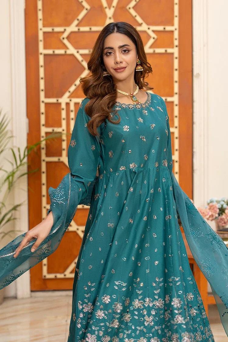 Picture of 3-PC Stitched Embroidered Suit - Available at Raja Sahib