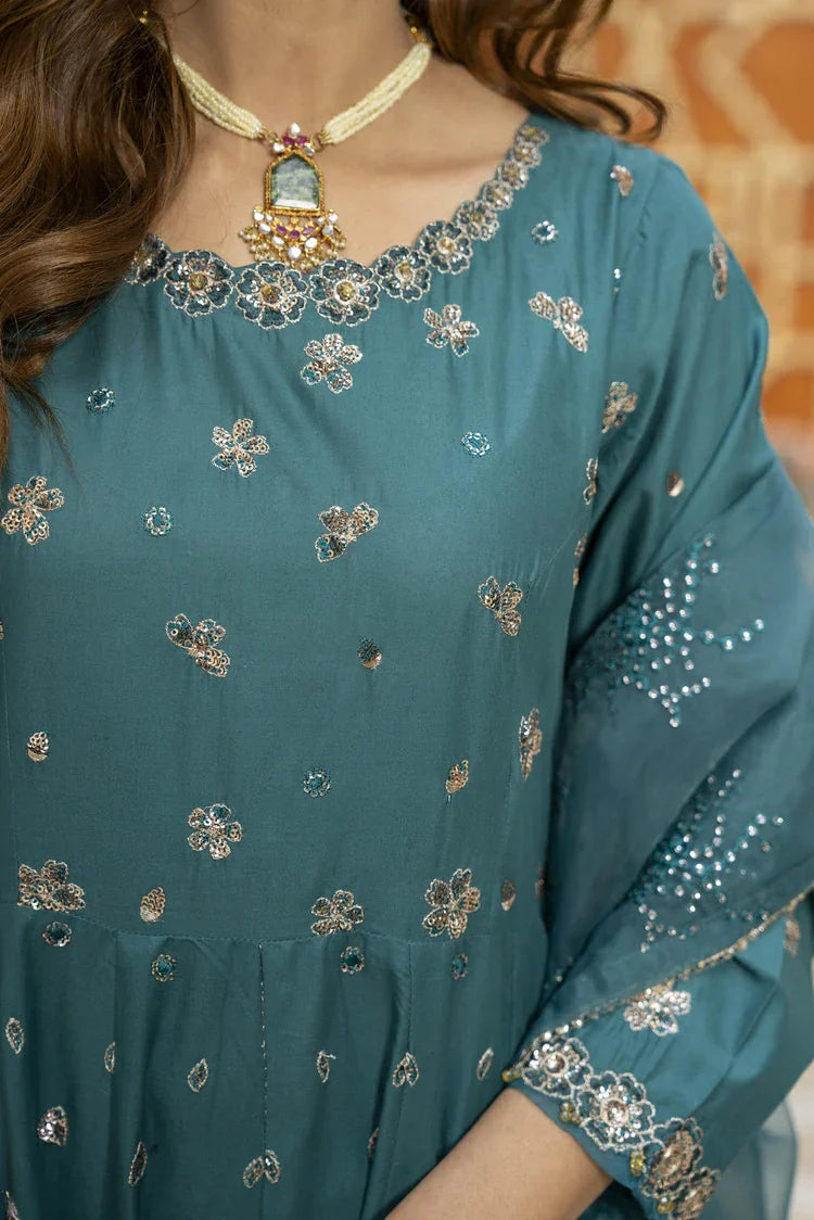 Picture of 3-PC Stitched Embroidered Suit - Available at Raja Sahib