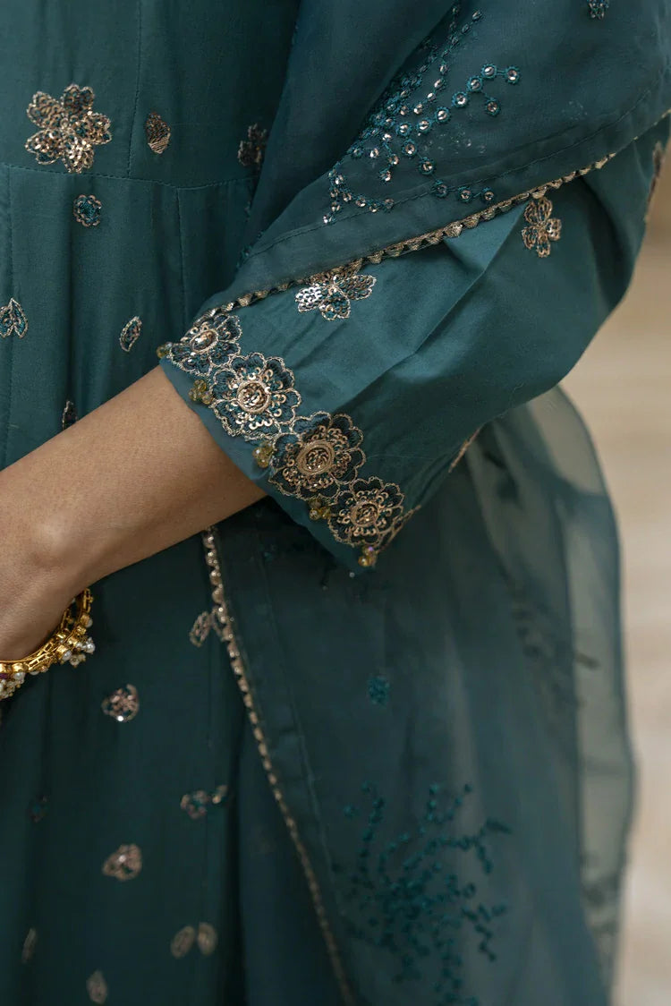 Picture of 3-PC Stitched Embroidered Suit - Available at Raja Sahib