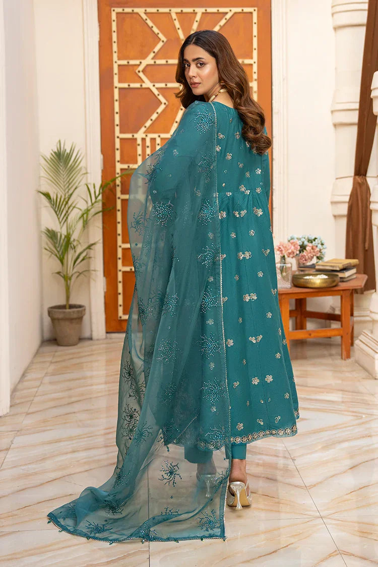 Picture of 3-PC Stitched Embroidered Suit - Available at Raja Sahib