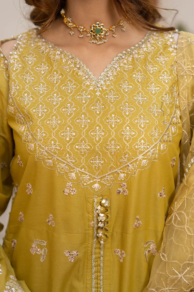Picture of 3-PC Stitched Embroidered Suit - Available at Raja Sahib