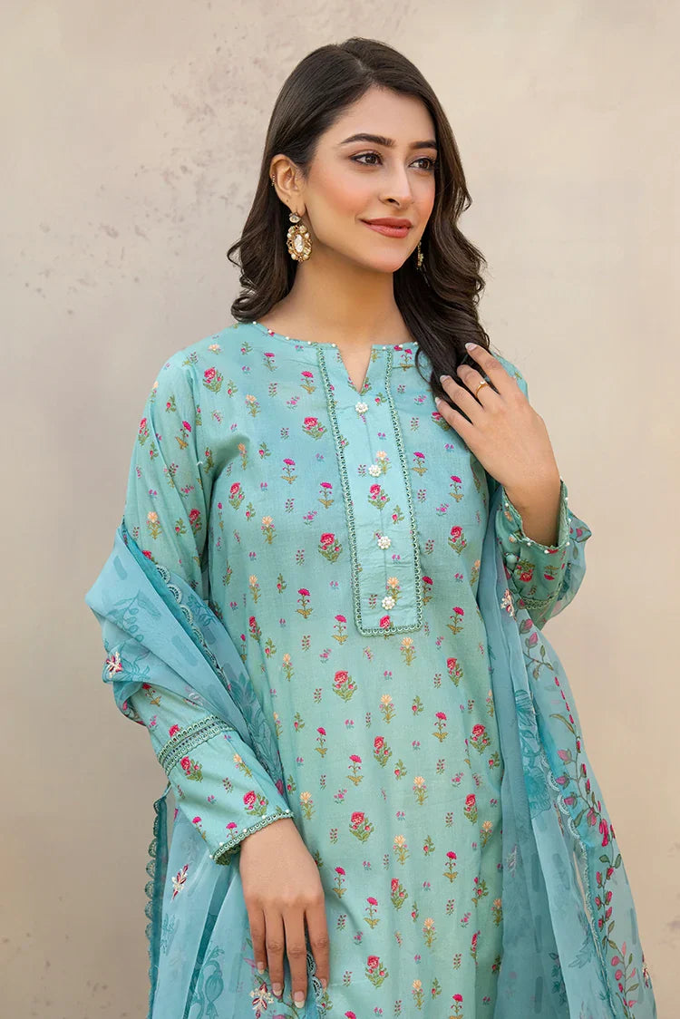 Picture of 3-PC Stitched Embroidered Suit - Available at Raja Sahib