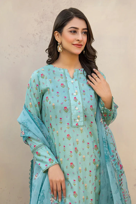 Picture of 3-PC Stitched Embroidered Suit - Available at Raja Sahib