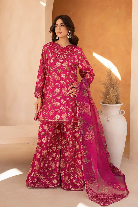 Picture of 3-PC Stitched Printed Suit - Available at Raja Sahib
