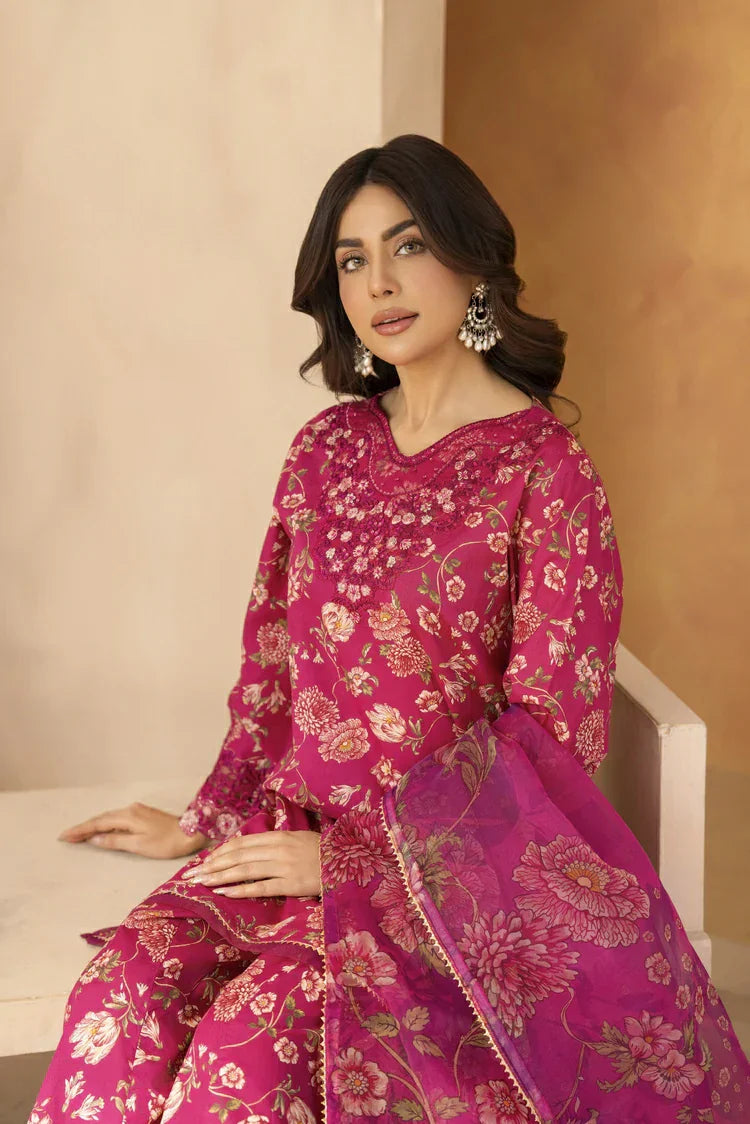 Picture of 3-PC Stitched Printed Suit - Available at Raja Sahib