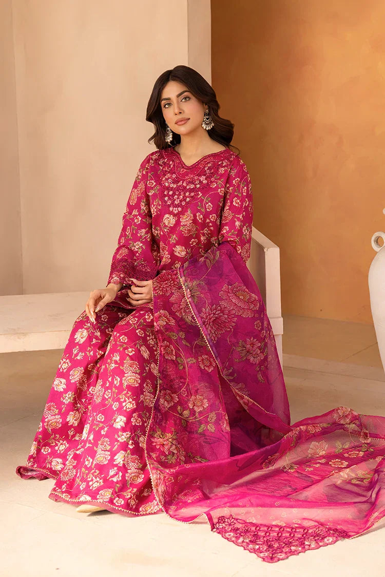Picture of 3-PC Stitched Printed Suit - Available at Raja Sahib