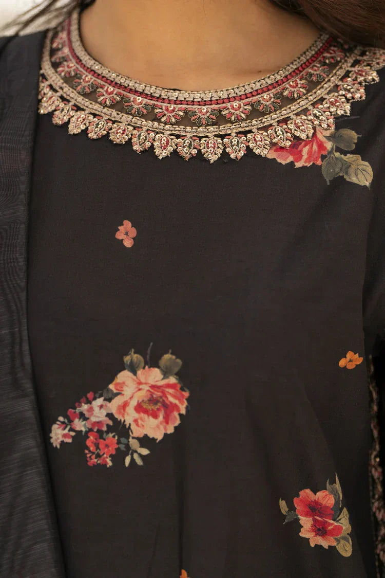 Picture of 3-PC Stitched Printed Suit - Available at Raja Sahib