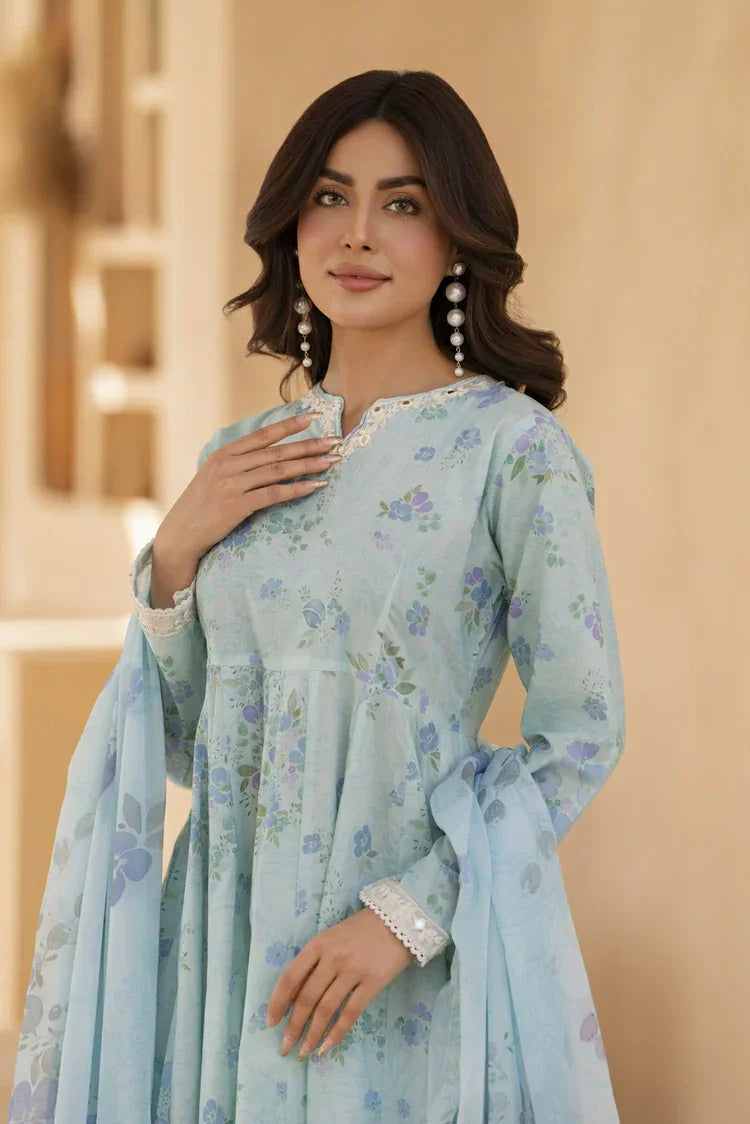 Picture of 3-PC Stitched Printed Suit - Available at Raja Sahib