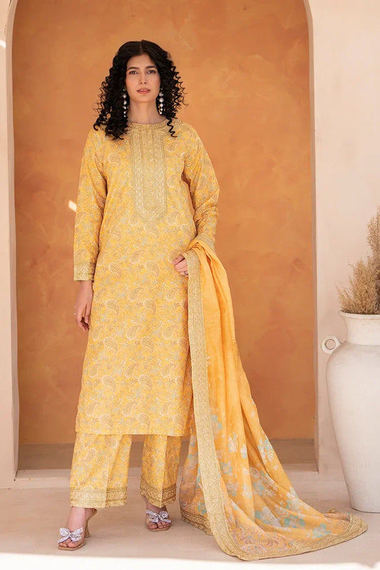 Picture of 3-PC Stitched Embroidered Suit - Available at Raja Sahib