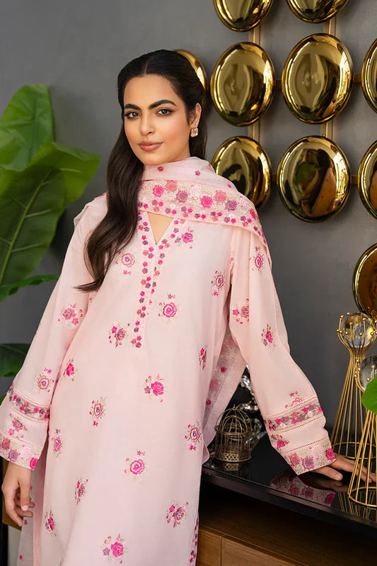 Picture of 3-PC Stitched Embroidered Suit - Available at Raja Sahib