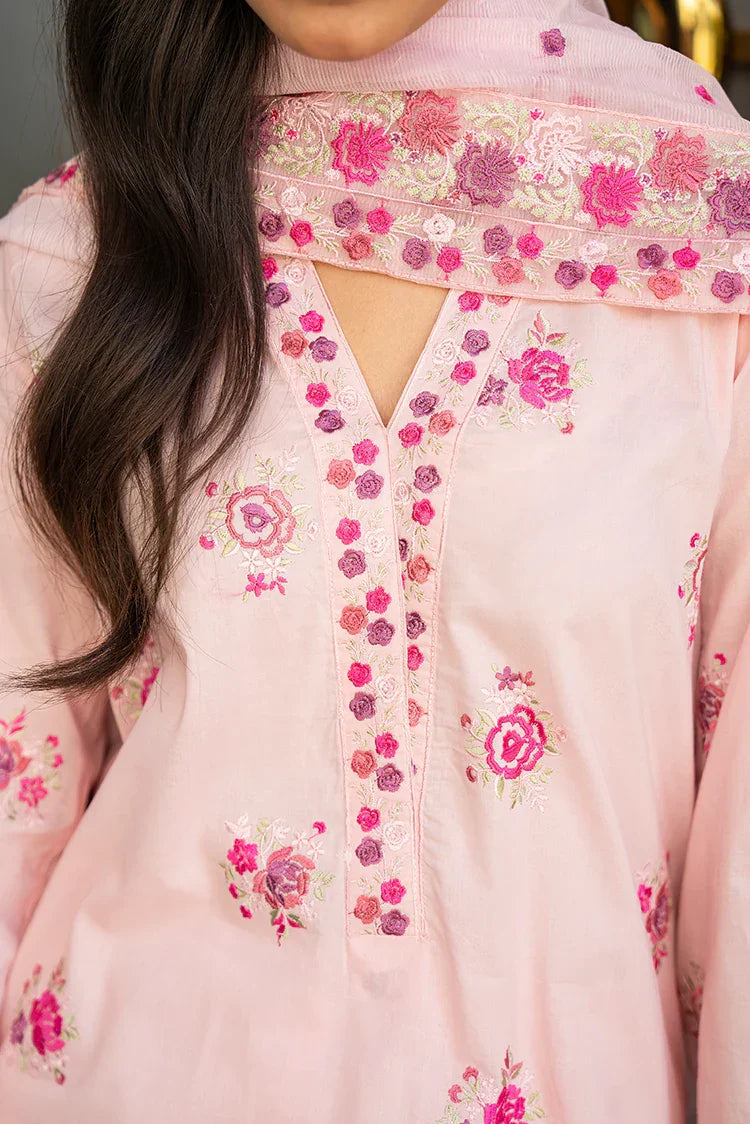 Picture of 3-PC Stitched Embroidered Suit - Available at Raja Sahib