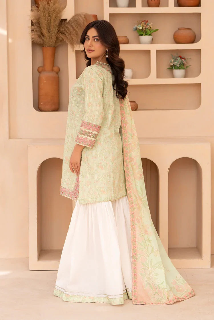 Picture of 3-PC Stitched Embroidered Suit - Available at Raja Sahib