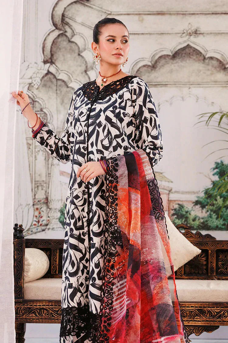 Picture of 3-PC Stitched Embroidered Suit - Available at Raja Sahib