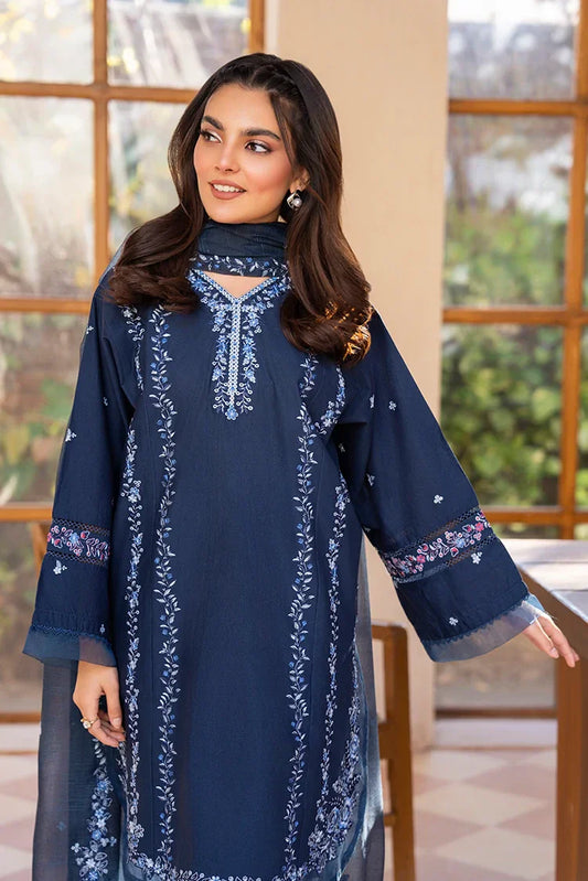 Ellena - 3-PC Stitched Embroidered Suit