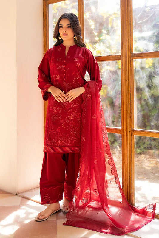 Picture of 3-PC Stitched Embroidered Suit - Available at Raja Sahib