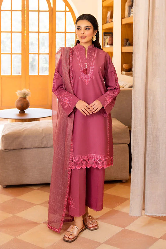 Picture of 3-PC Stitched Embroidered Suit - Available at Raja Sahib