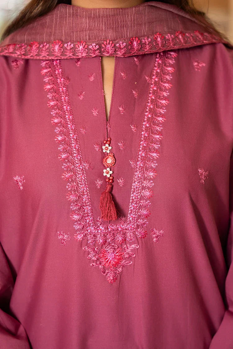 Picture of 3-PC Stitched Embroidered Suit - Available at Raja Sahib