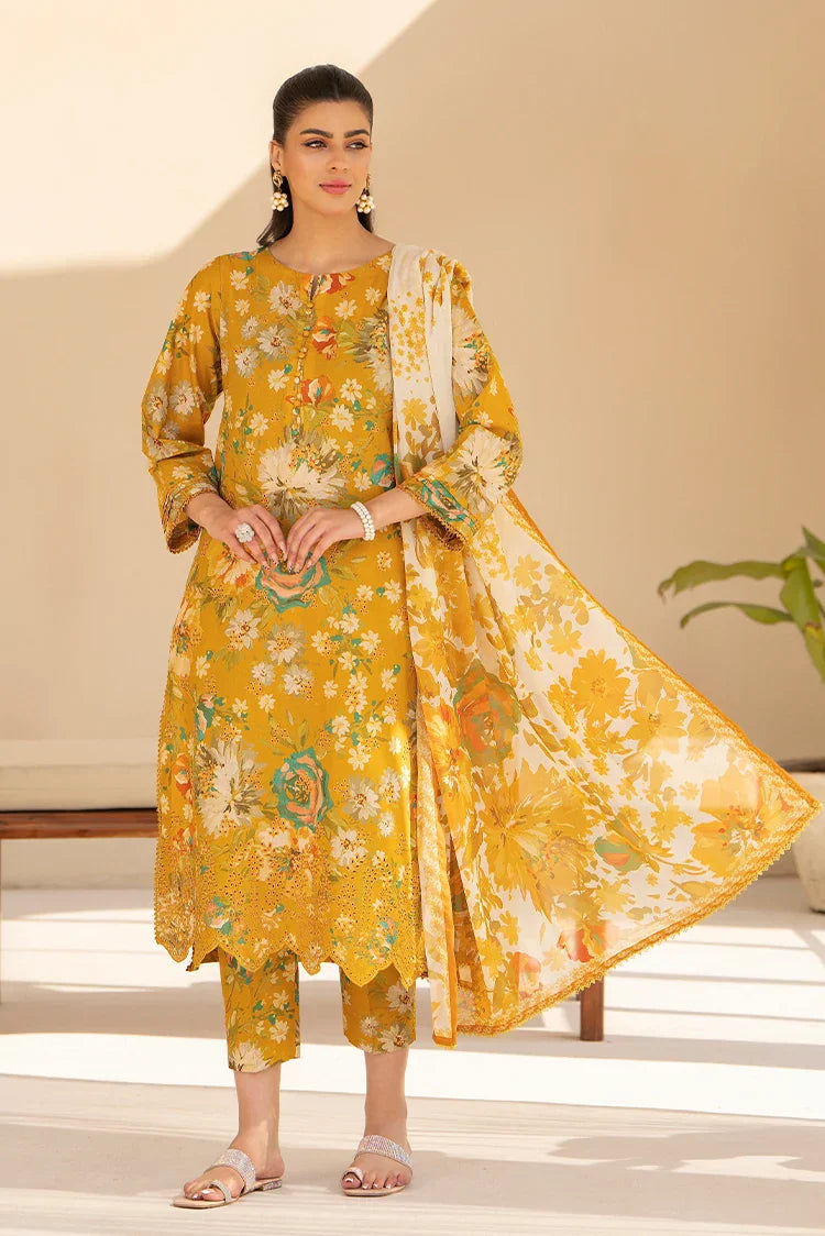 Picture of 3-PC Stitched Embroidered Suit - Available at Raja Sahib